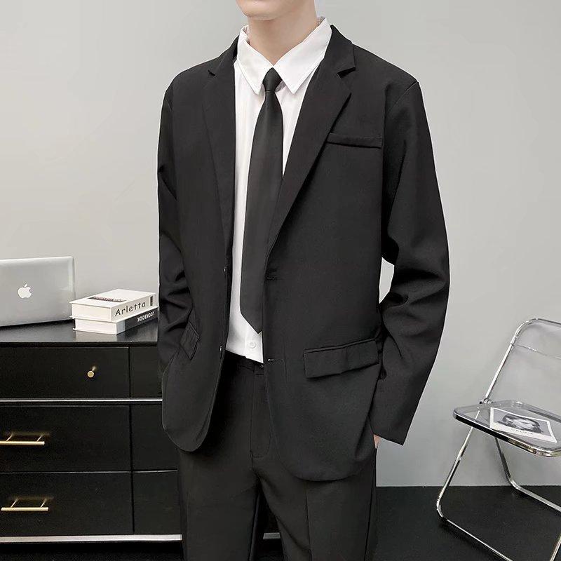 スーツ セットアップ メンズ スリムフィット オールシーズン ブラック ビジネス カジュアル ジャケット パンツ リネン混 通勤 面接 フォーマル