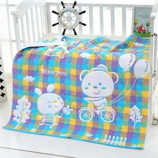ベビーブランケット ベビー 新生児 キッズ 子供 6重ガーゼ 綿 厚手 秋冬 おくるみ バスタオル お昼寝ケ..