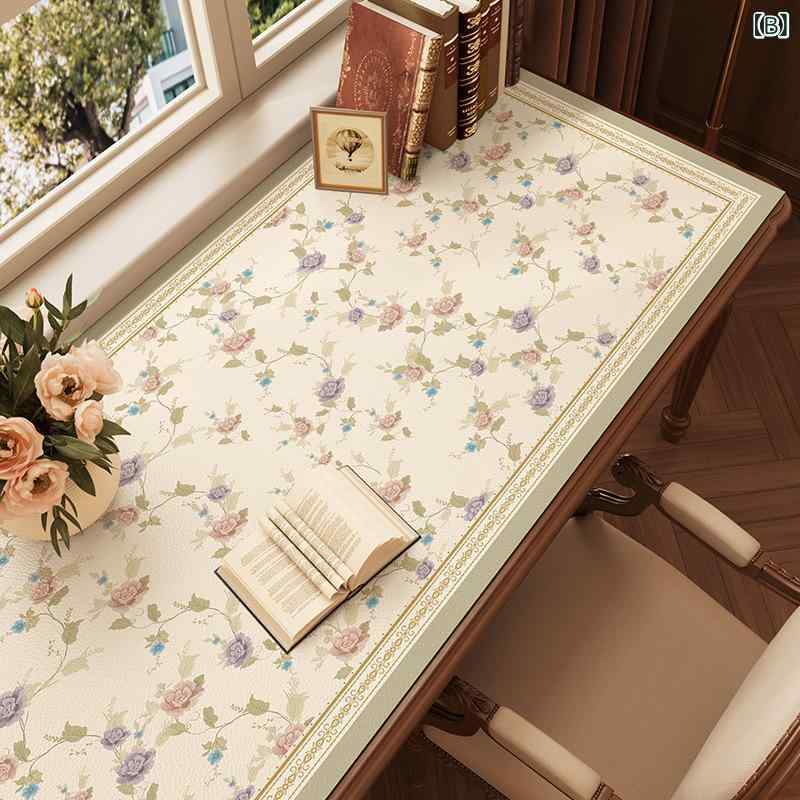 デスクマット デスクパッド 防水 防塵 防油 レザー フリーカット 高級感 おしゃれ 長方形 オフィス 事務 パソコン 植物柄