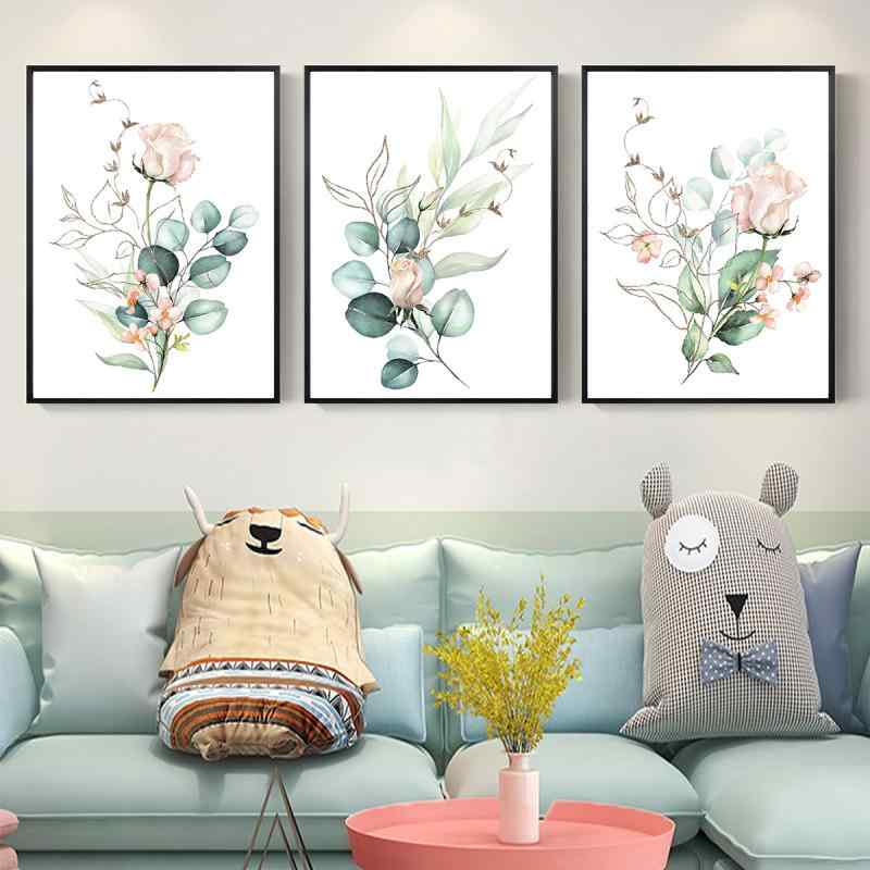 装飾画 おしゃれ モダン ボタニカル 花 植物 ナチュラル シンプル 壁掛けアート リビング 寝室 玄関 イ..