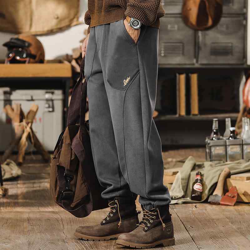 パンツ メンズ 裏起毛 ヘビーウェイト 耐摩耗 イージーケア ゆったり ジョガー スウェット カジュアル スポーツ 部屋着 秋冬 アメカジ