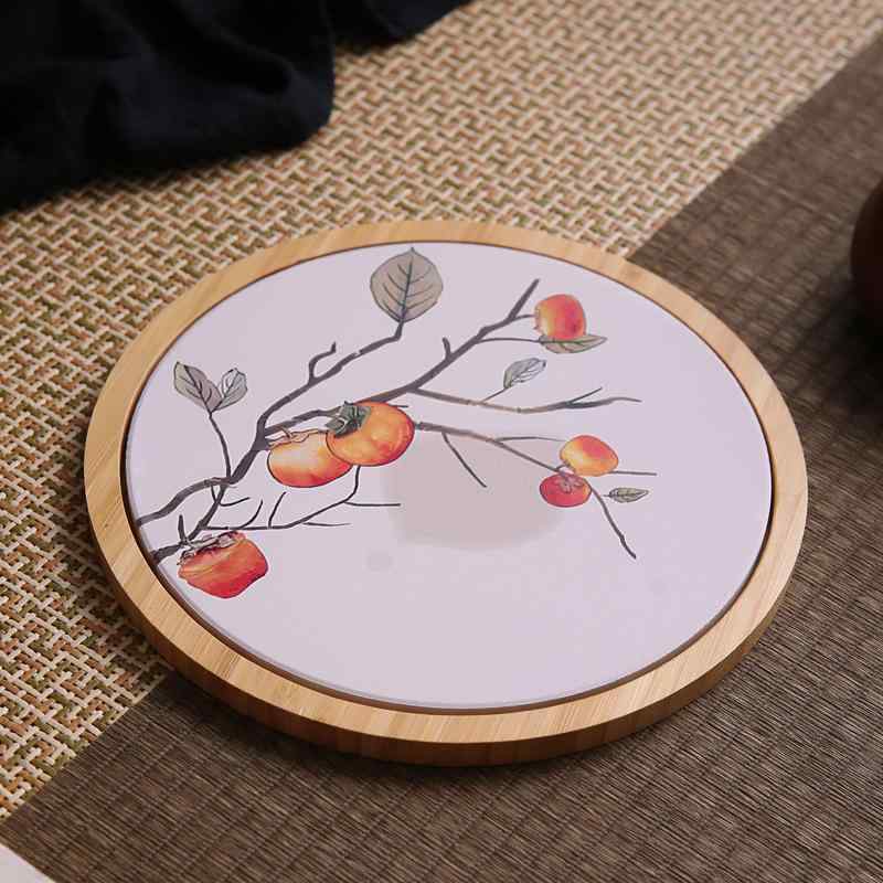 茶盤 吸水速乾 竹製 レトロ 中国風 モダン ドライ式 小型 卓上 急須置き ポットスタンド 功夫茶器 茶道具 水切りトレー おしゃれ