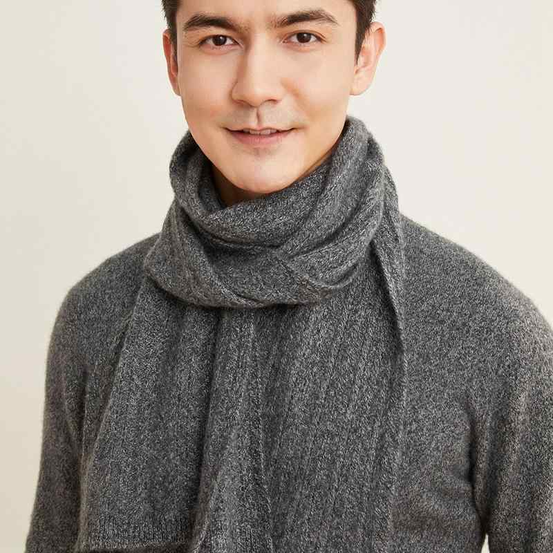 マフラー 男女兼用 100% ピュア カシミヤ 保温 防寒 あたたかい 秋冬 ニット ストール ミドル丈 大判 肩掛け おしゃれ ファッション 通勤 オフィス カジュアル きれいめ エレガント 普段使い 無地