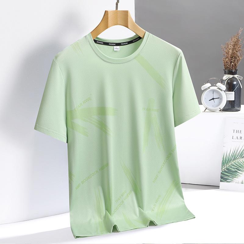 ・カテゴリ: Tシャツ・スタイル: カジュアル・主な素材: 牛乳蛋白繊維・柄: ストライプ・体型: 合身型・ネックライン: クルーネック・袖丈: 半袖・袖型: 通常・厚み: 薄手・機能: 透気・生地重量: 180-250g・カラー展開: ブラック、ホワイト、グレー、豆グリーン、ピンク、ミストブルー・サイズ展開: M、L、XL、2XL、3XL、4XL、5XL・性別: メンズ