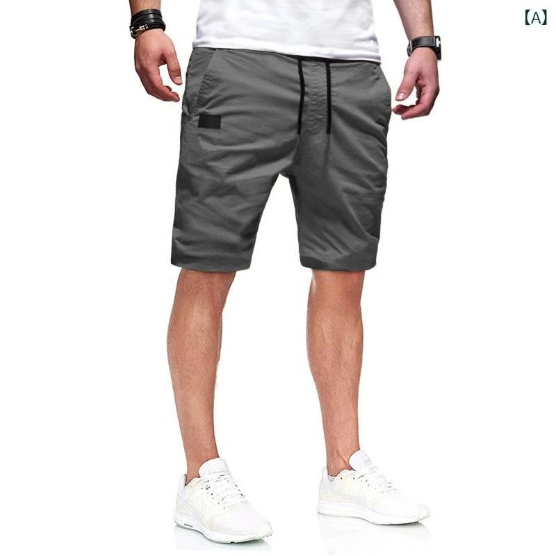 ショートパンツ メンズ イージーケア ストレッチ ウエストゴム ゆったり ストレート ワーク カジュアル 切り替えデザイン 綿 コットン 夏物 ハーフパンツ 部屋着 ルームウェア 大きいサイズ 無地