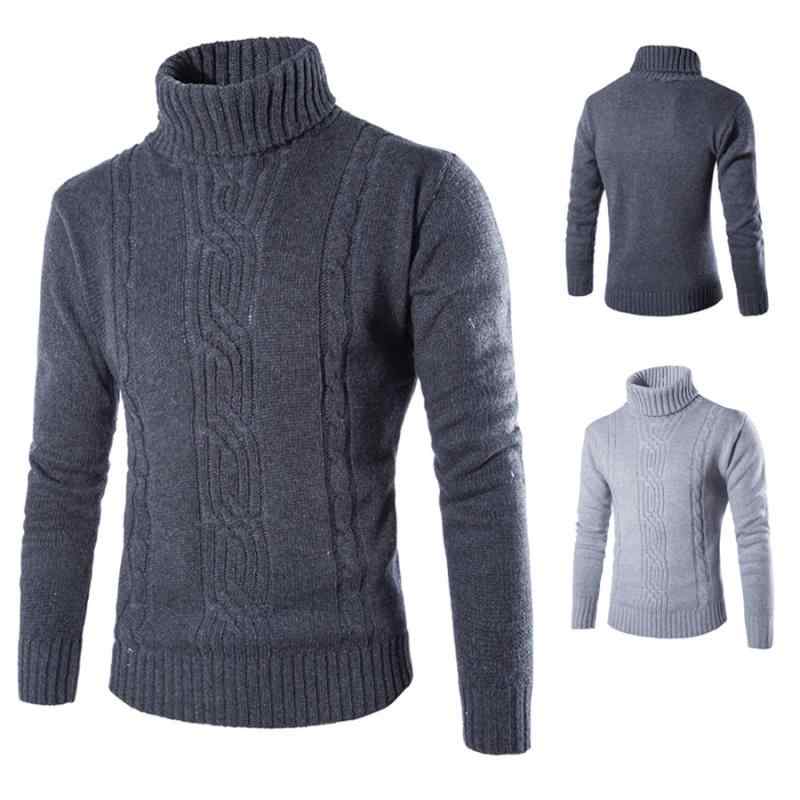 Knit Sweater - セーター メンズ ニット タートルネック プルオーバー しわになりにくい ラビットファー混 ポリエステル ブリティッシュ 秋冬 トレンド 無地 シンプル 大人カジュアル 普段着
