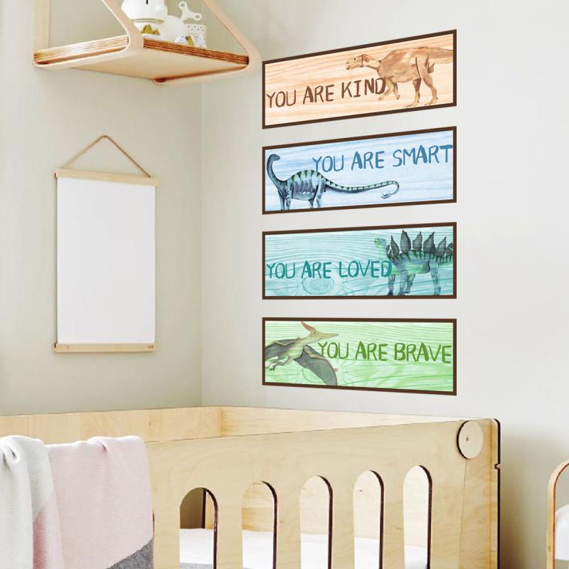 ウォールステッカー 貼ってはがせる 恐竜 英語 スローガン リビング 子供部屋 寝室 壁飾り PVC製 自己粘着 賃貸OK おしゃれ インテリア..
