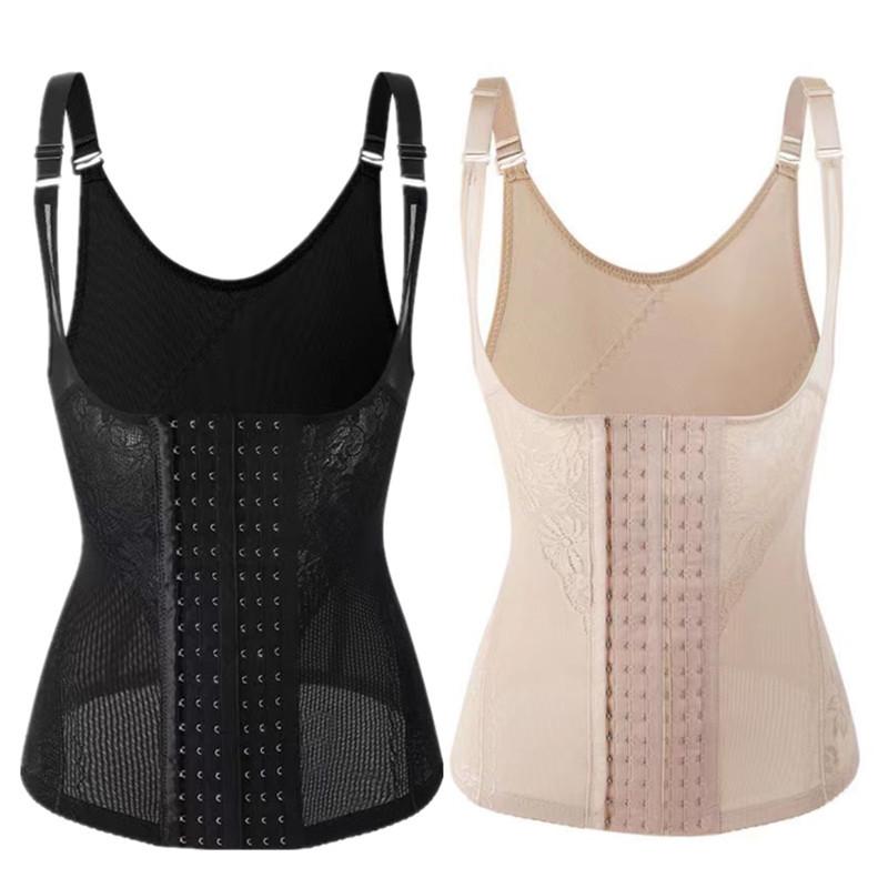 補正下着 レディース 強力 6段階ホック ボディシェイパー 薄手 お腹 ウエスト 引き締め バストアップ 姿勢サポート 大きいサイズ 背中スッキリ 美ボディインナー オールシーズン