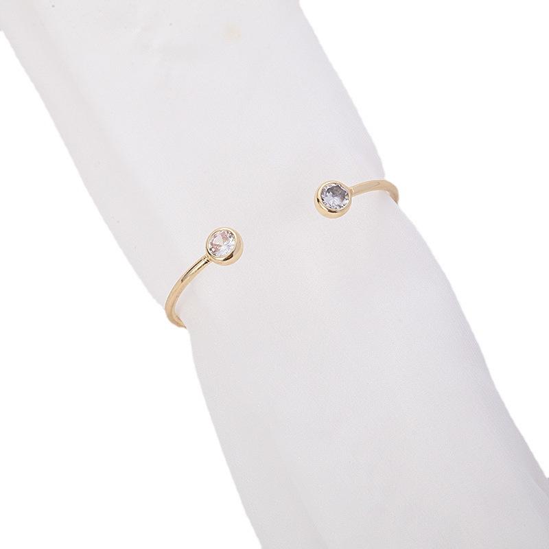 カーテン クリップ タッセル 穴開け不要 軽やか 上質 簡約スタイル 金属製バネ 2粒 ジルコニア 銅製 ゴ..