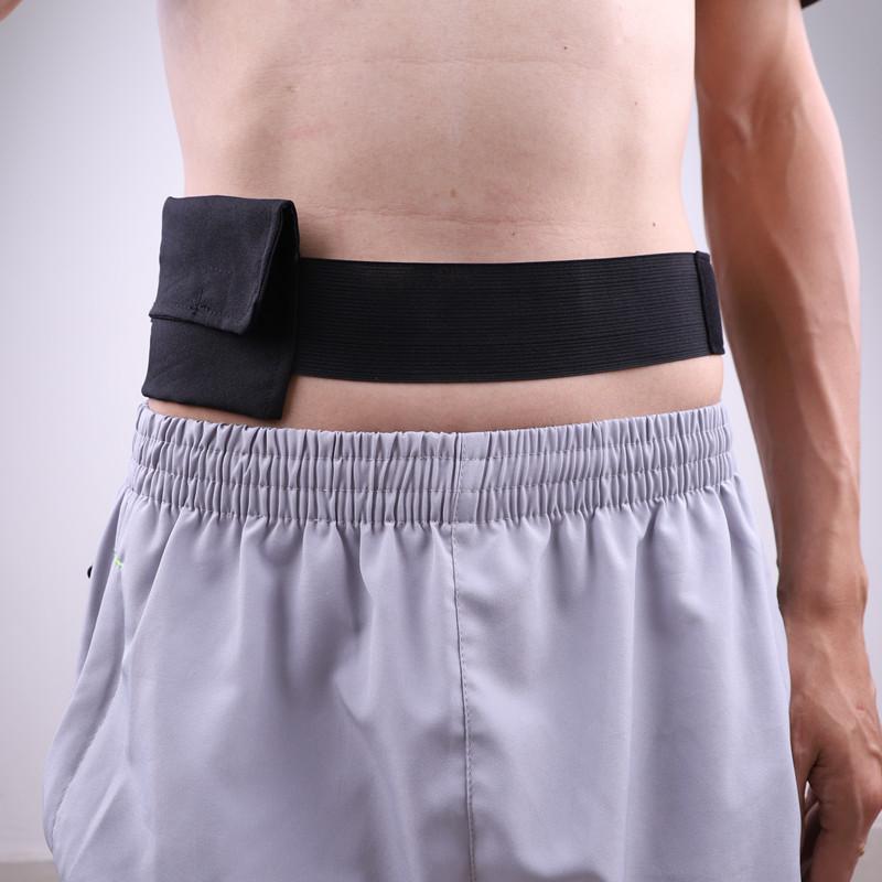 腹部サポートベルト 腹膜透析用 ドレーンチューブ接続部固定 調節可能 ポケット付き 腰用 ゴム マジッ..