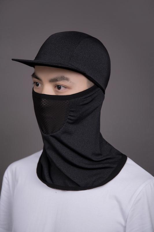 フェイスマスク バラクラバ 男女兼用 春夏 UVカット 接触冷感 吸汗速乾 通気性 つば付き サイクリング ..
