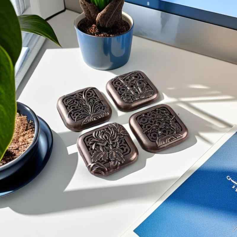 香炉 合金製 梅蘭竹菊 和風 モダンデザイン 室内用 コンパクト お香立て 盤香 沈香 檀香 アロマ 香皿 リビング 寝室 玄関 書斎 癒し リラックス 瞑想 インテリア雑貨