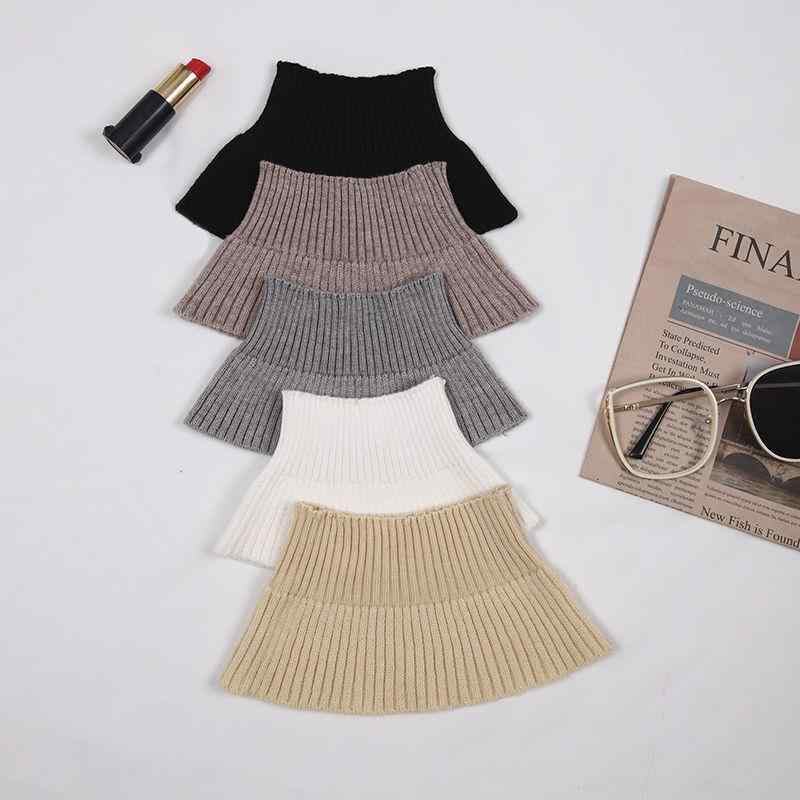 ネックウォーマー ユニセックス 防寒 保温 首元あったか 肩当て 付け襟 ニット スヌード 秋冬 韓国風 ..