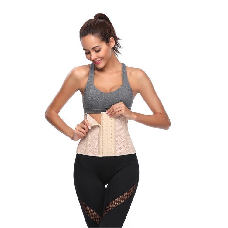 ウエストニッパー レディース 女性用 お腹引き締め 腰サポート ラバー メッシュ 9本スチールボーン 補..