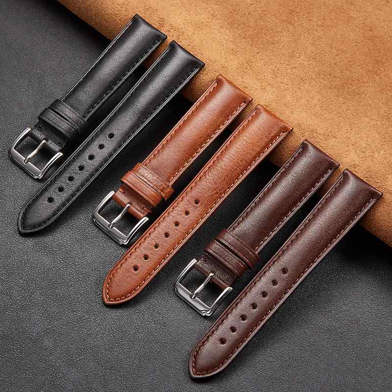 イタリアンレザー ストラップ 20mm ダークブラウン