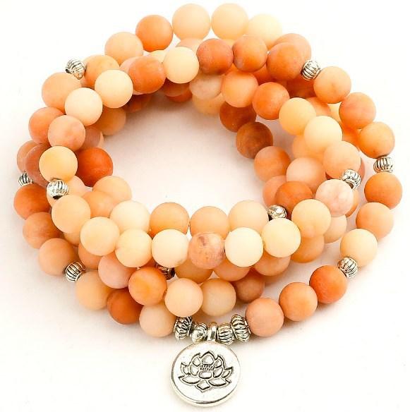 数珠 メンズ レディース ペア 仏教数珠 108珠 8mm 瑪瑙 合金 蓮華 OMアイ 多機能 天然石 パワーストー..