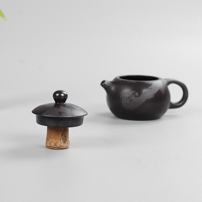 茶道小物 竹根製 蓋置 和風 おしゃれ 功夫茶器 茶道具 急須 蓋置き お茶用品 半手...
