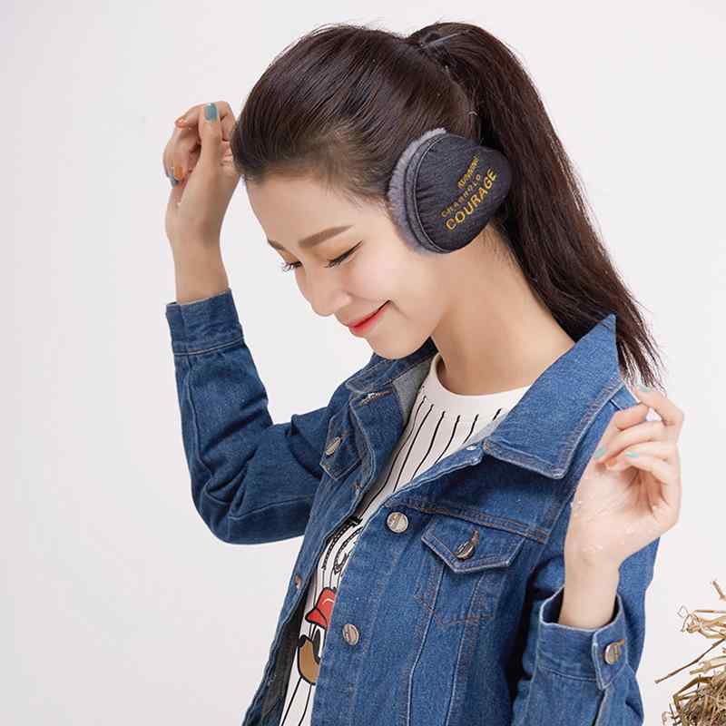 イヤーマフ メンズ レディース 男女兼用 保温 防寒 折りたたみ式 バックアーム式 サイズ調節可能 アルファベット刺繍 モコモコ ボアフリース 冬用 カジュアル...