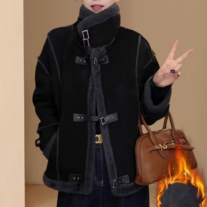 メゾンドリーファー　ライダースジャケット　レディース MAISON DE REEFUR 梨花着ラム レザー ダブル ライダース ジャケット 36