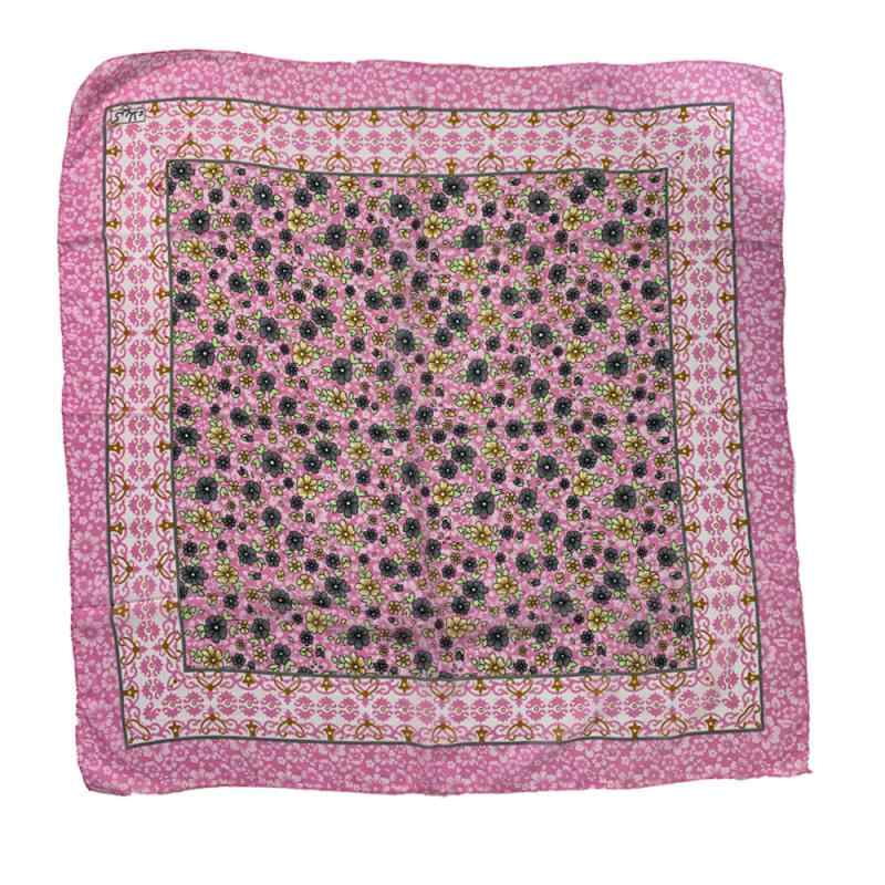 スカーフ レディース 保温 防塵 防砂 デイジー柄 小花柄 正方形 大判 マタニティ 産後用 ヘッドラップ 再生繊維 カジュアル シンプル 春夏秋冬 豊富なカラーバリエーション(4)