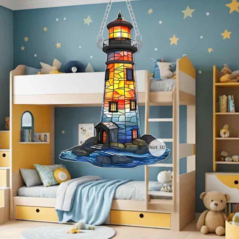 ウォールデコ アクリル製 2D平面 丸形 ビーチキャッスル かわいい 軽量 個性的 マリン柄 アンカー 舵 ..