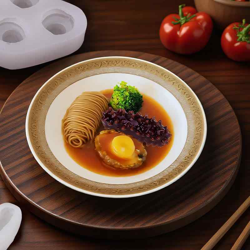 シリコンモールド リアル ナマコ アワビ ベジタリアン 精進料理 冷菜 オードブル 盛り付けデコレーショ..