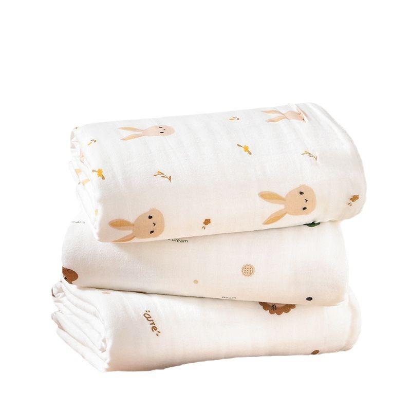 ベビーバスタオル ベビー 新生児 超ソフト 吸水 6層 純綿ガーゼ おくるみ ブランケット 通年 出産祝い ..