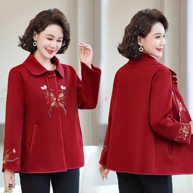 ・カラー展開: レッド、カーキ・サイズ展開: XL、2XL、3XL、4XL、5XL・主な素材: 綿ポリエステル混紡・スタイル: 民族風、レトロ・柄: 花柄・着丈: 普通丈 (約50cm～65cm)