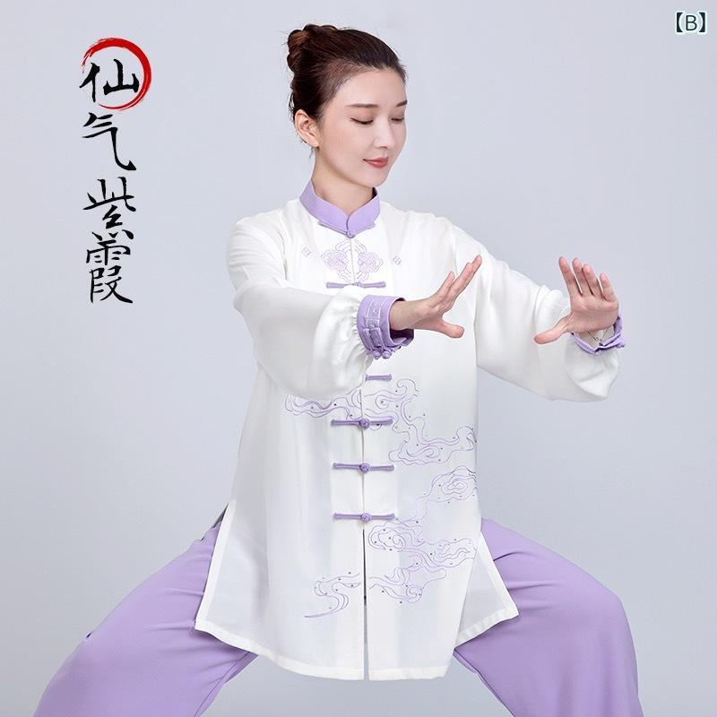 太極拳服 男女兼用 春秋 太极拳 练功服 表演服 コンテスト服 飘逸 敦煌 舒适