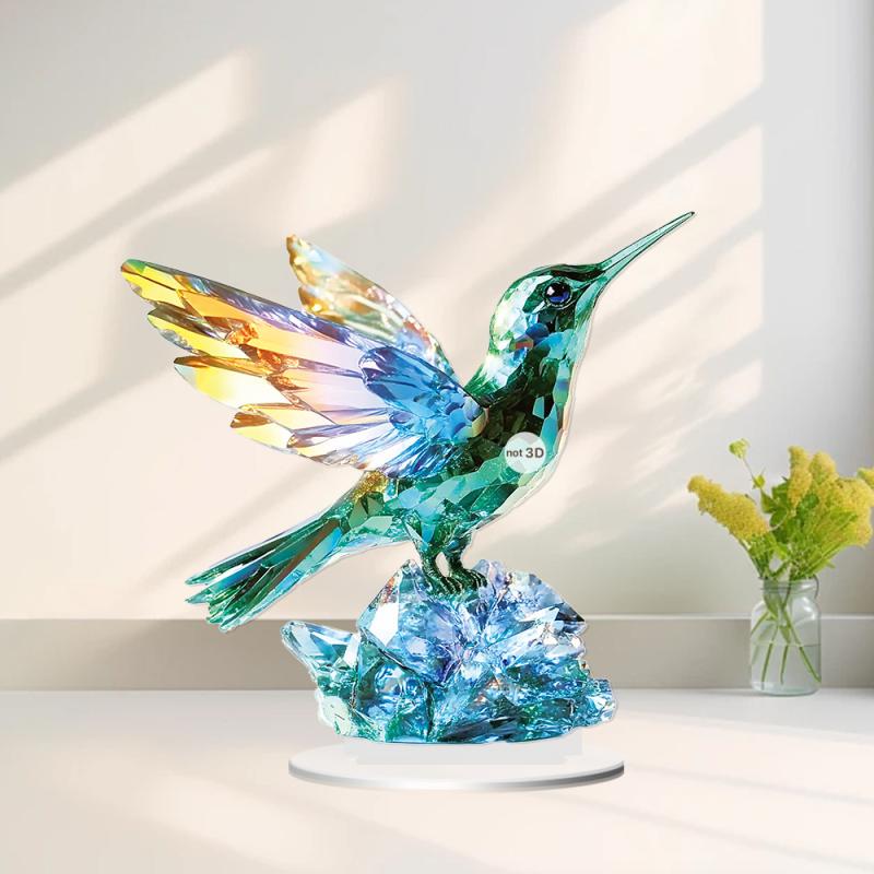 置物 アクリル製 クリスタル 飛鳥 2D おしゃれ カートゥーンスタイル 卓上飾り 工芸品 リビング インテリア ギフト装飾品