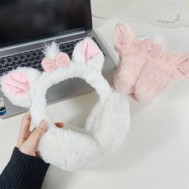イヤーマフ レディース 女性用 冬 保温 防寒 厚手 折りたたみ 猫耳 もこもこ ボア かわいい 日本 韓国..