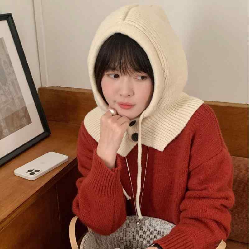 ニット帽 バラクラバ 保温 防寒 防風 ネックガード フェイスマスク 一体型 多機能 通気性 秋冬 鹿毛フリース 無地 シンプル カジュアル スポーツ 通勤 万能 高級感