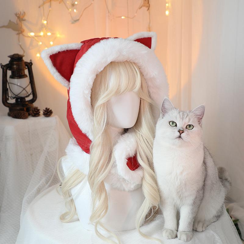 帽子 レディース かわいい 猫耳 ふわふわ もこもこ フライトキャップ マフラー スヌード一体型 厚手 あ..