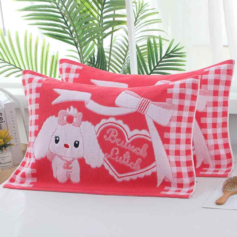 枕カバー 学生 大人用 100%綿 純綿 パイル生地 吸汗速乾 厚手 ふんわり やわらか 快適な寝心地 かわい..