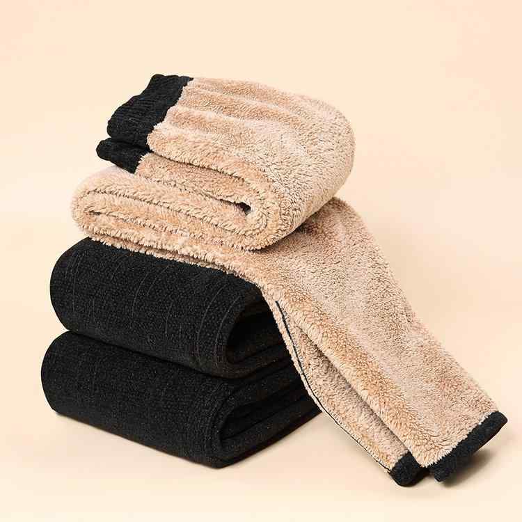 パンツ レディース 裏起毛 裏ボア 厚手 あったか ママ シニア 中高年向け ゆったり 大きいサイズ 秋冬 カジュアル お出かけ 普段使い 部屋着 シンプル 快適 黒 コーヒー色 綿混 長パンツ