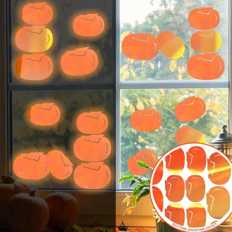 ウォールステッカー yg2304 夜光 柿 オレンジ グラデーション 粘着式 PVC素材 雰囲気アップ おしゃれ ..