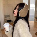 防寒 保温 防風 あったか ふわふわ イヤーマフ レディース かわいい もこもこ ニット 耳当て 秋冬 アウトドア 雪 スキー スノーボード 散歩 外出 通勤 ...