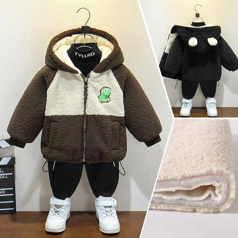 ・カテゴリ: キッズアウター、ジャケット、コート・性別: 男性・対象年齢: 3～8歳・ネック: 襟付き、ラウンドネック・スタイル: 中国風・柄: カートゥーン・厚さ: 厚手・生地加工: 柔軟加工・フード: あり（取り外し不可）・袖丈: 長袖...