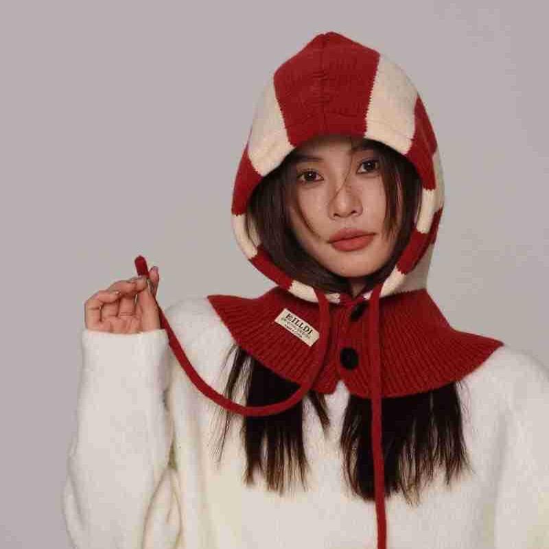 バラクラバ 男女兼用 秋冬 保温 防寒 防風 ニット帽 ネックウォーマー一体型 耳当て フェイスマスク ポリエステル素材 フリーサイズ アウトドア ウィンタースポーツ