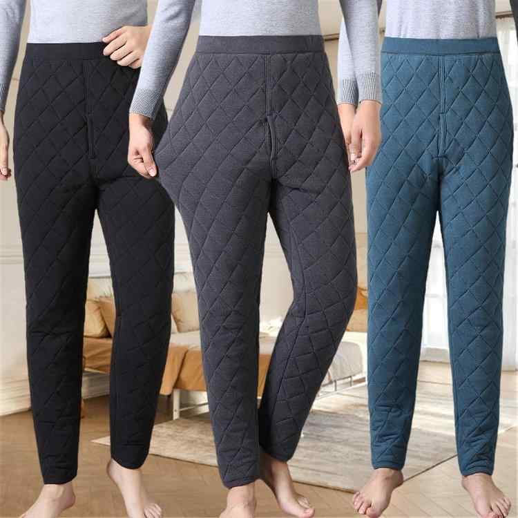 パンツ メンズ 中高年 父親 シニア 秋冬 裏起毛 極厚 ダブルレイヤー 保温 防寒 あったか 冷え対策 インナー レギンス タイツ 綿 コットン 部屋着 ルームウェア