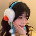 イヤーマフ レディース ボア 厚手 保温 防寒 防風 かわいい 雪だるま キャラクター 学生 サイクリング 自転車 通勤通学 秋冬 ふわふわ もこもこ 寒い日対...