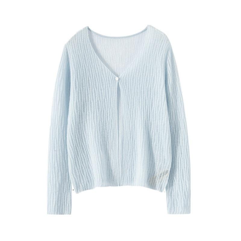 カーディガン レディース 100% ピュアカシミヤ 薄手 ニット 秋冬 ラウンドネック 長袖 ゆったり 冷房対策 羽織り オフィス 通勤 トップス カジュアル きれいめ 多色展開