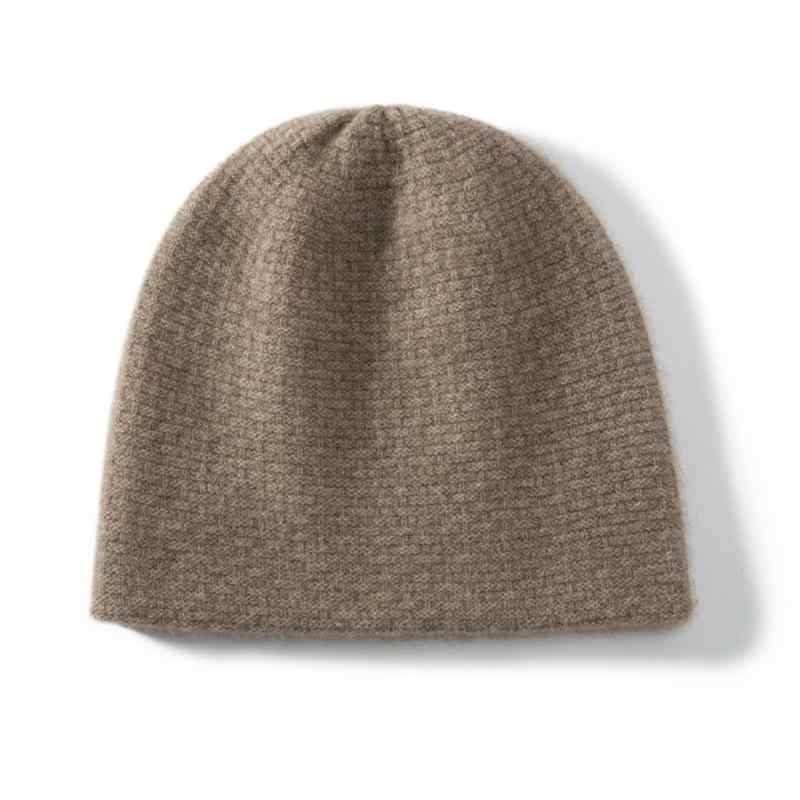 Hat - 帽子 レディース 女性用 100%山羊カシミヤ ニット帽 秋冬 防寒 保温 暖かい あったか やわらか ふわふわ 無地 シンプル カジュアル おしゃれ かわいい 普段使い