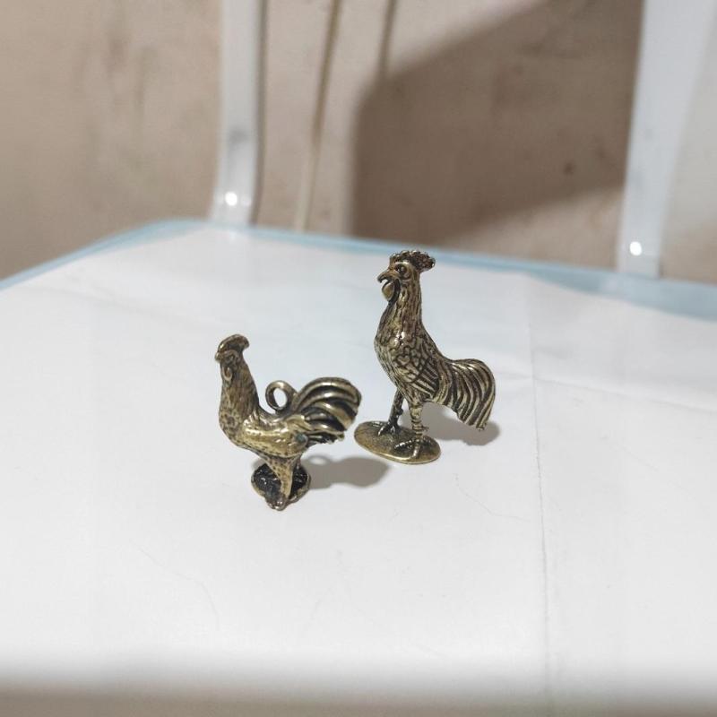 キーホルダー メンズ レディース 真鍮製 レトロ 中国風 十二支 酉 辰年 干支 開運 ラッキーアイテム お守り おしゃれ バッグチャーム プレゼント ギフト