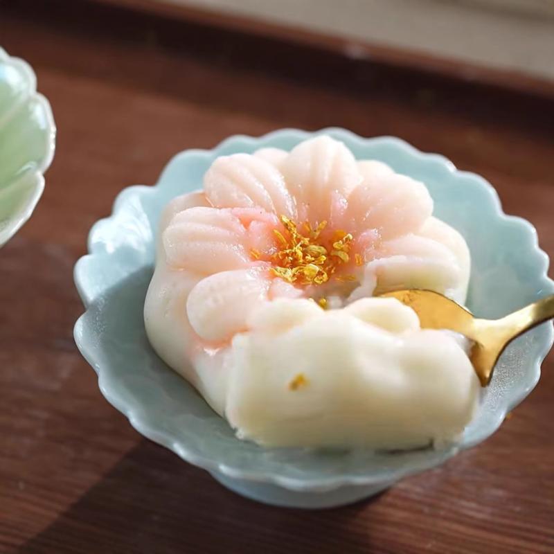 シリコンモールド DIY オーブン不要 冷菓対応 かわいい 中華風 芙蓉花 蓮花 フラワー ムースケーキ ゼ..
