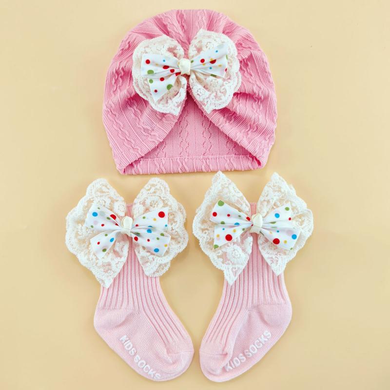 ベビー帽子 ベビーハット 新生児 0-6ヶ月 泉門保護 伸縮性 通気性 日よけ ジャガード織り 花柄 ターバ..