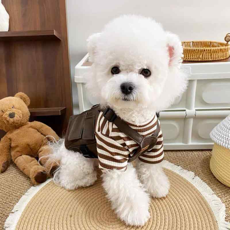 犬服 春秋 レトロ ワーク風 ノースリーブ ベスト ハーネス 迷彩柄 ミラードカラー クール おしゃれ お..