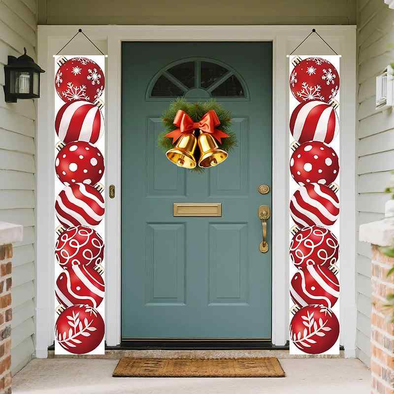 クリスマス デコレーション グリンチ タペストリー ドア飾り バナー 門飾り 壁飾り クリスマスパーティー 室内装飾 玄関 ポリエステル 30x180cm