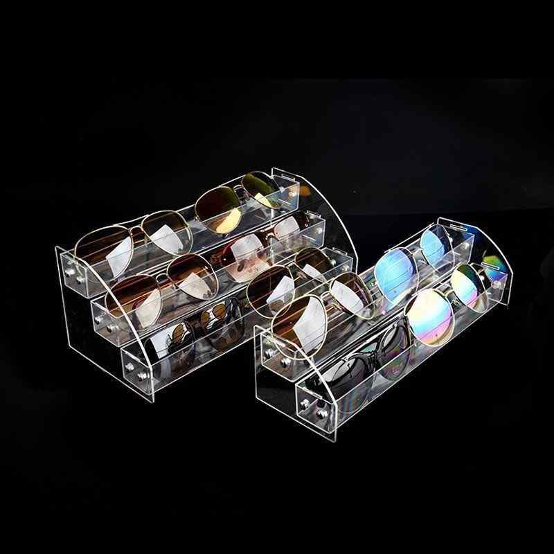 眼鏡スタンド サングラス アクリル製 多段式 卓上 店舗用 おしゃれ クリア 透明 展示ケース 収納ラック 陳列棚 整理棚
