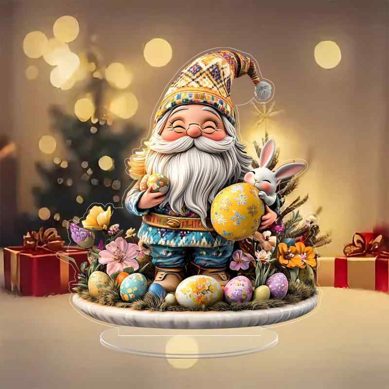 置物 イースター ノーム 透明 クリア アクリル製 かわいい ポップ 卓上飾り デスクトップ インテリア ..